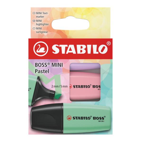 STABILO BOSS MINI PASTEL x3